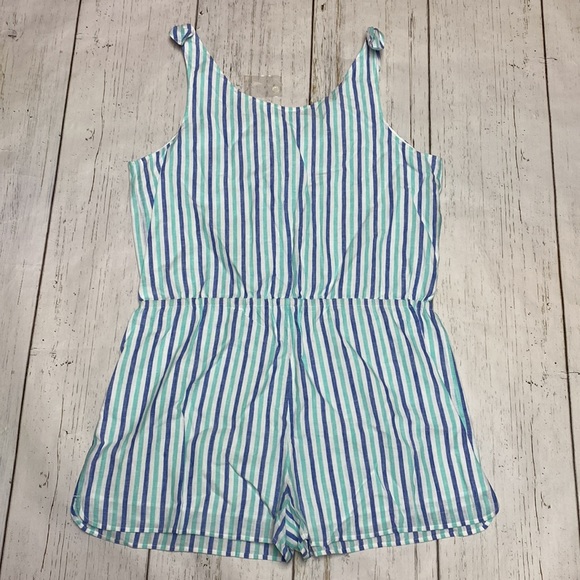 NEW Vineyard Vines Hope Bay Stripe Button Front Preppy Romper - Picture 6 of 7